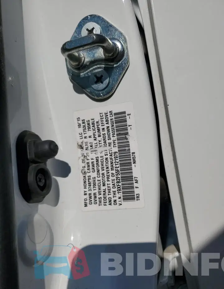 19XFB2F55FE121979 Photo# 12