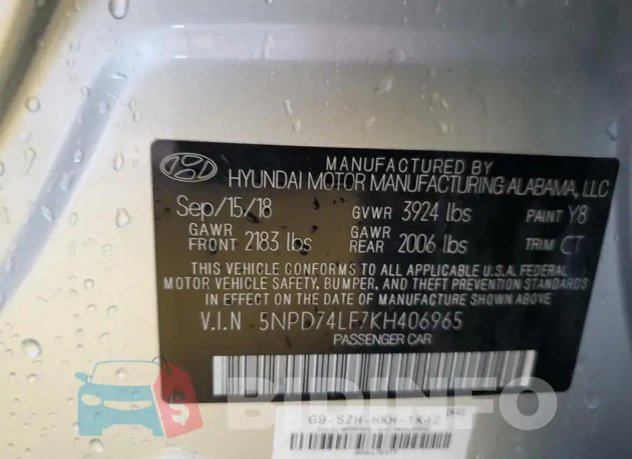 5NPD74LF7KH406965 Photo# 13