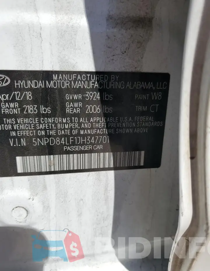 5NPD84LF1JH347701 Photo# 13