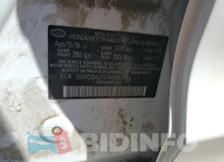 5NPD84LF9JH348384 Photo# 12