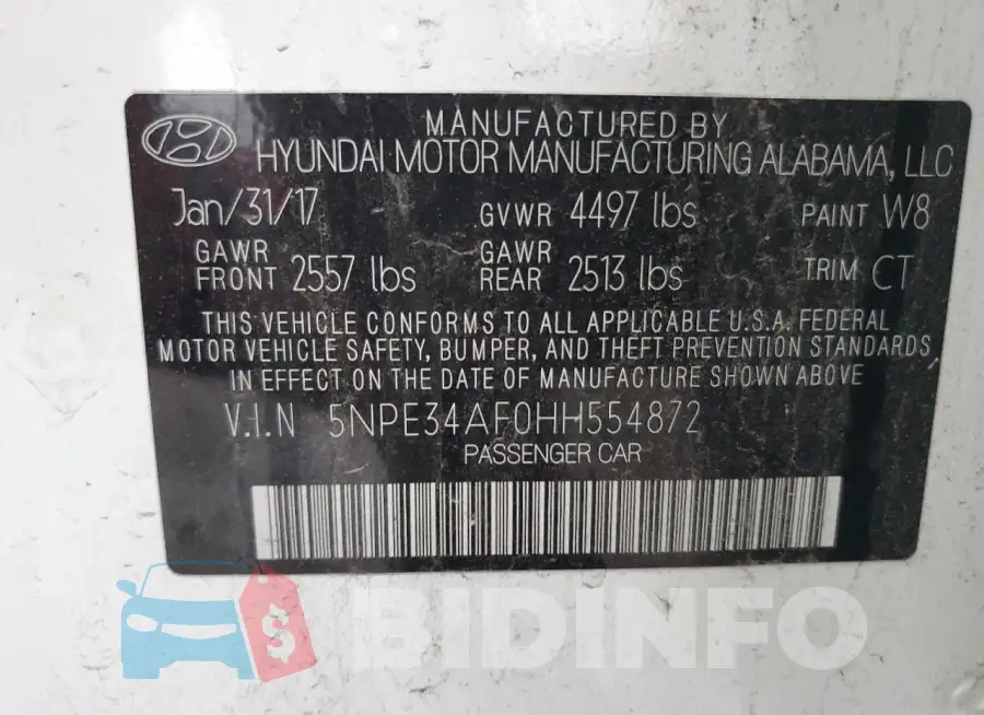 5NPE34AF0HH554872 Photo# 13