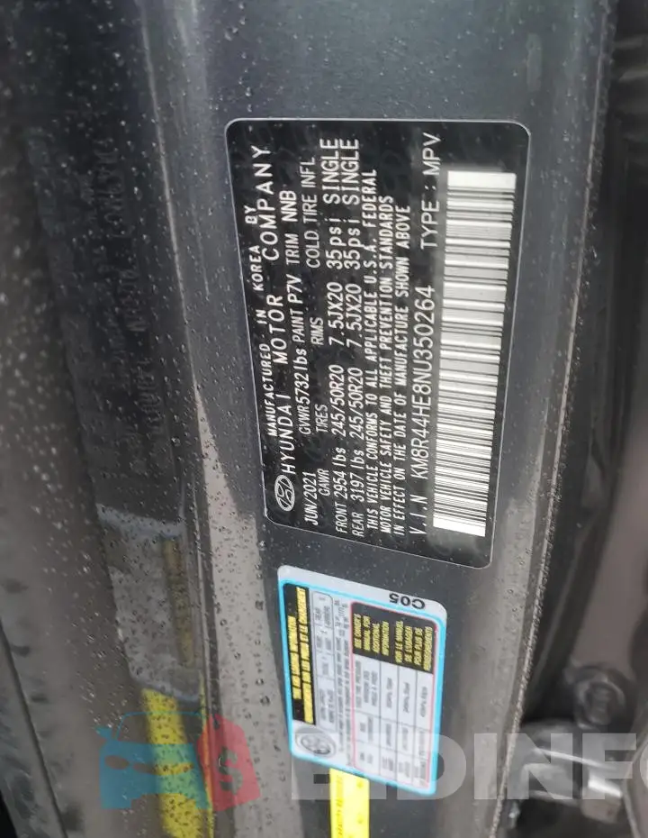 KM8R44HE8NU350264 Photo# 12