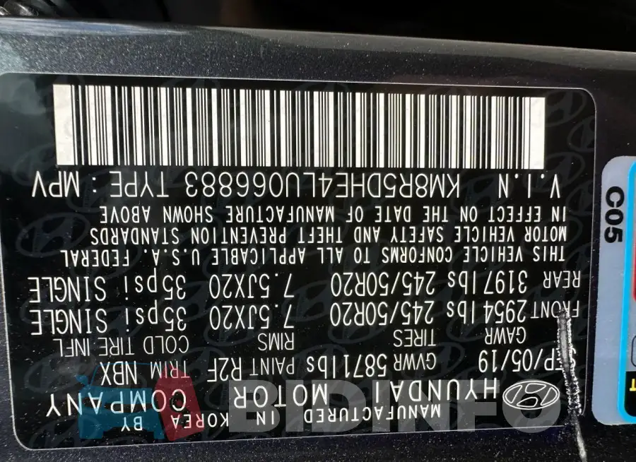 KM8R5DHE4LU066883 Photo# 10