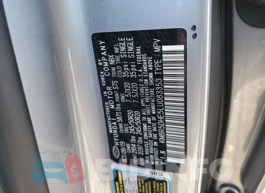 KM8R5DHE5LU083353 Photo# 13