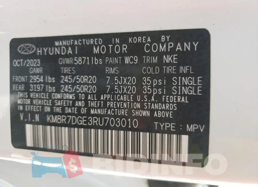 KM8R7DGE3RU703010 Photo# 14