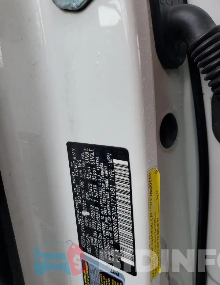 KM8SR4HF3HU171081 Photo# 13