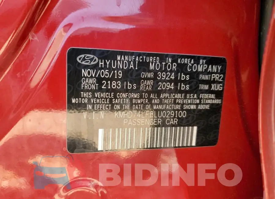 KMHD74LF8LU029100 Photo# 12