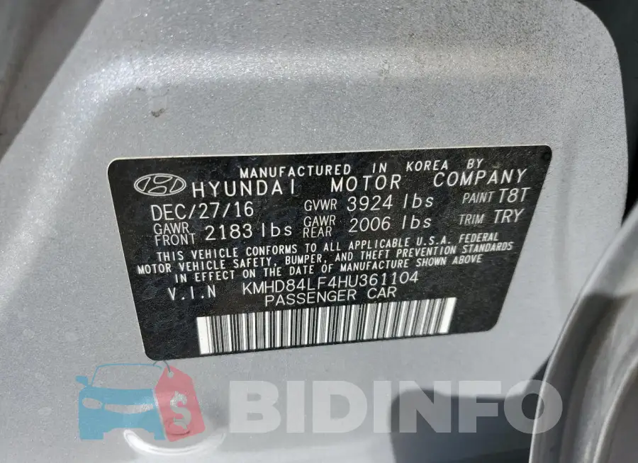 KMHD84LF4HU361104 Photo# 13