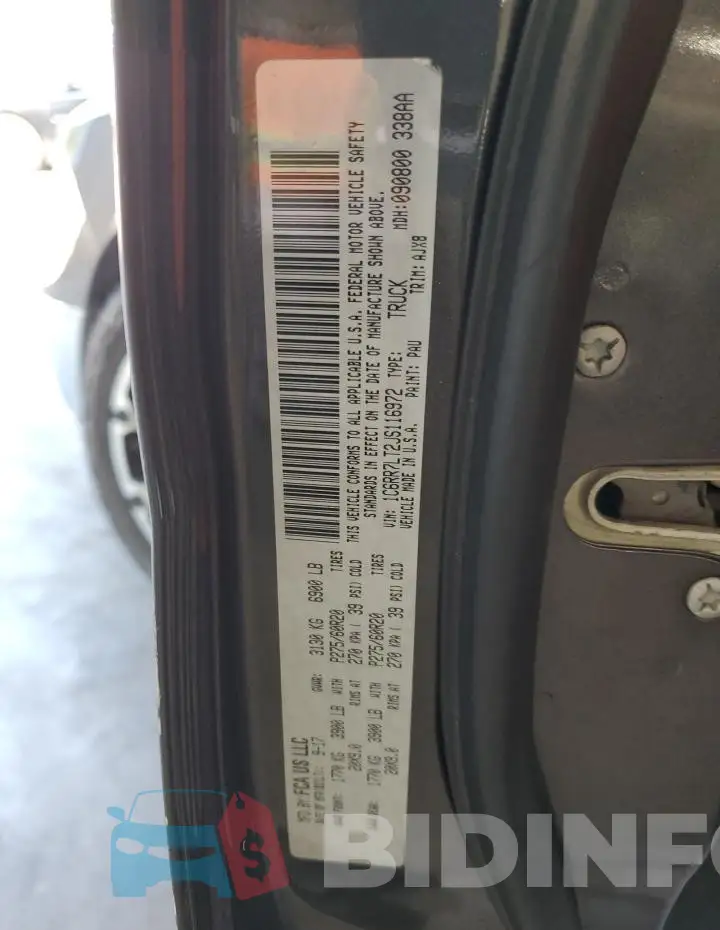 1C6RR7LT2JS116972 Photo# 12