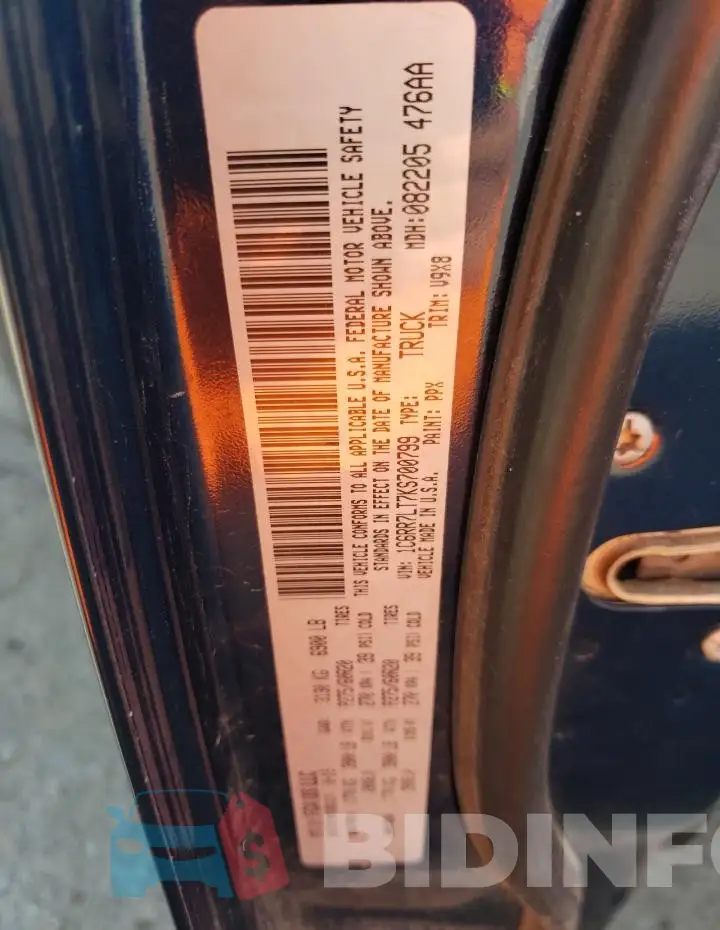 1C6RR7LT7KS700799 Photo# 12