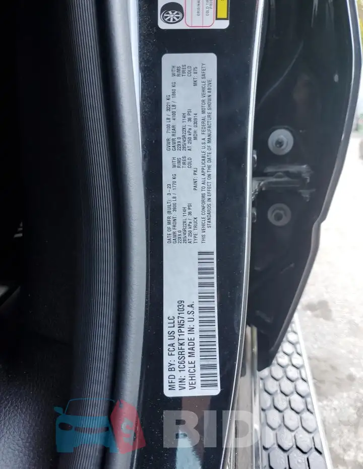 1C6SRFKT1PN571039 Photo# 13