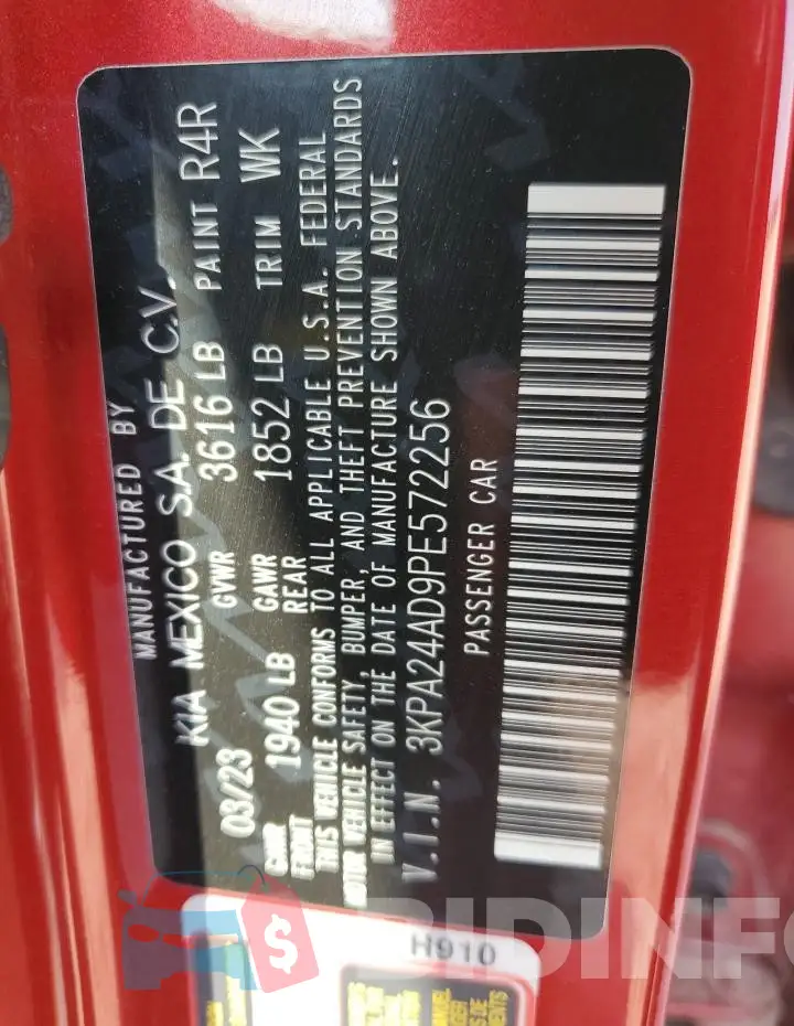 3KPA24AD9PE572256 Photo# 12
