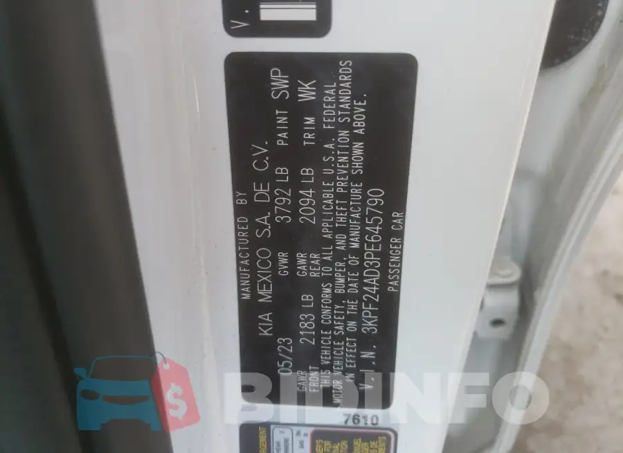 3KPF24AD3PE645790 Photo# 12
