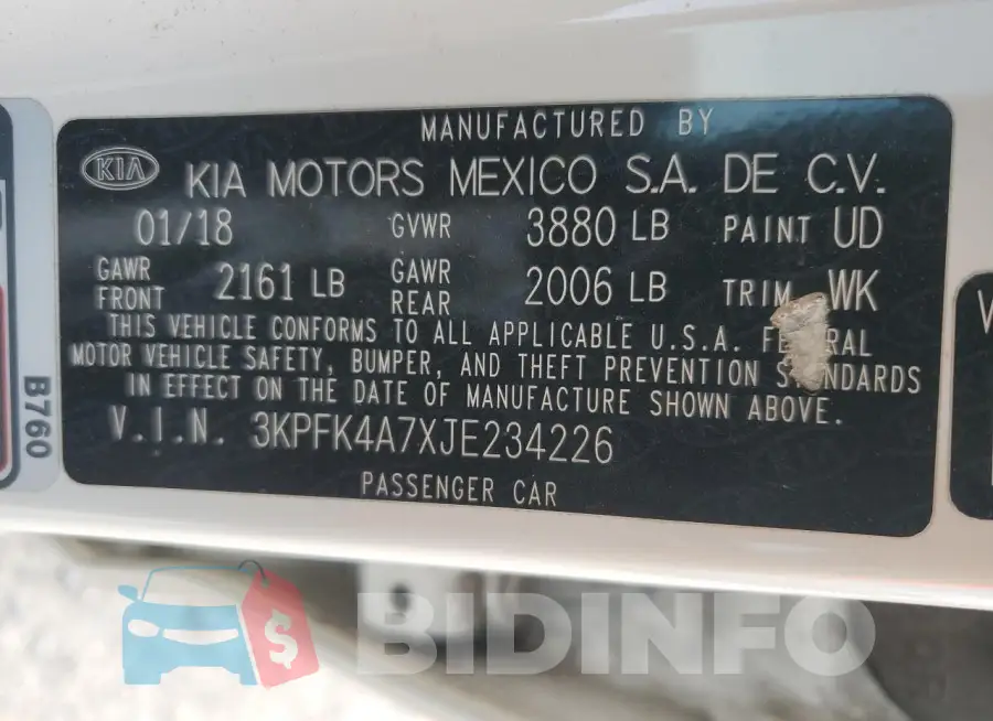 3KPFK4A7XJE234226 Photo# 13