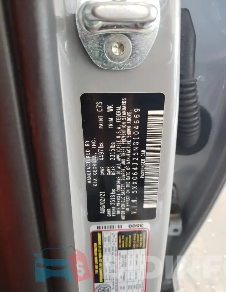 5XXG64J25NG104669 Photo# 12