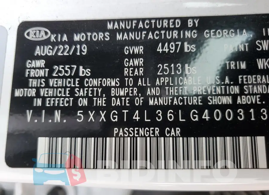 5XXGT4L36LG400313 Photo# 12