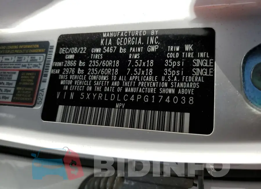 5XYRLDLC4PG174038 Photo# 13