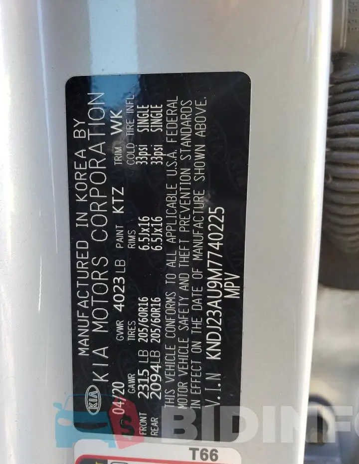 KNDJ23AU9M7740225 Photo# 12