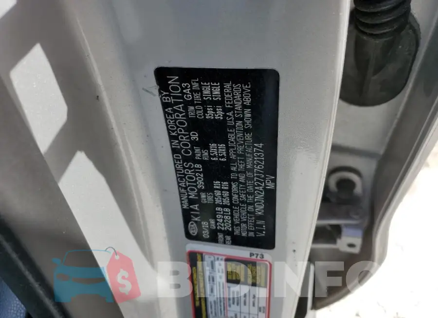 KNDJN2A27J7621374 Photo# 12