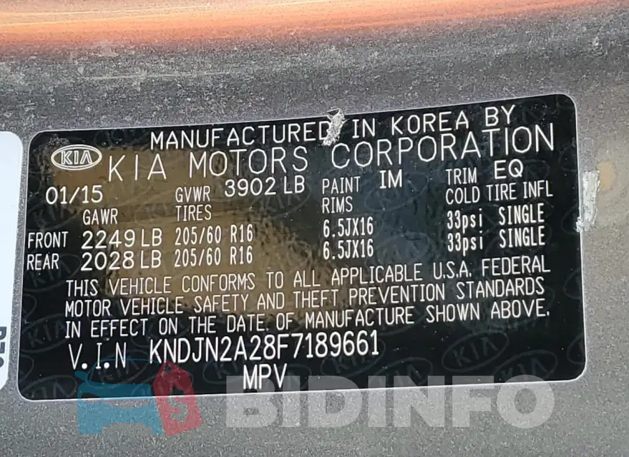 KNDJN2A28F7189661 Photo# 13
