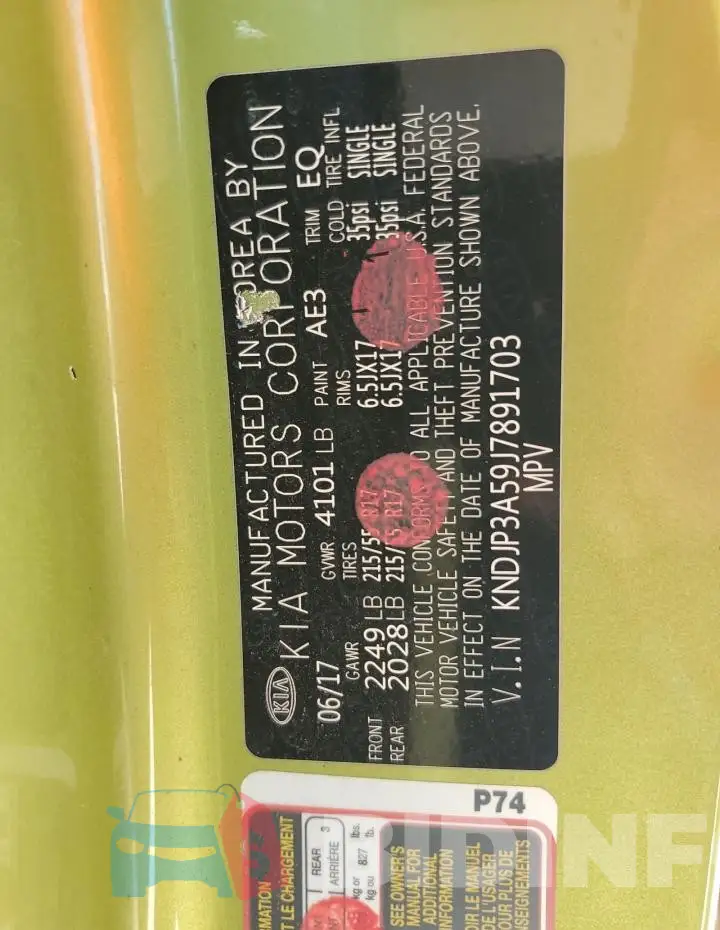 KNDJP3A59J7891703 Photo# 12