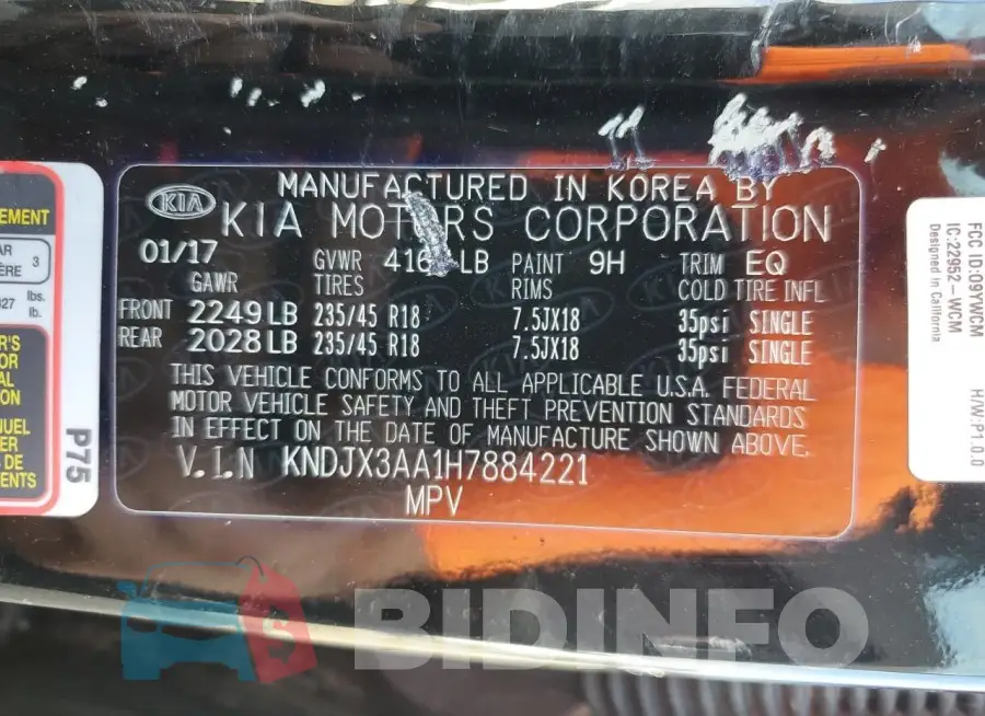KNDJX3AA1H7884221 Photo# 12