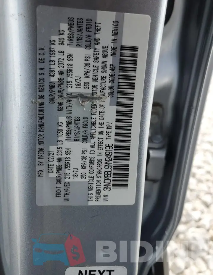 3MVDMBBL9MM249195 Photo# 12