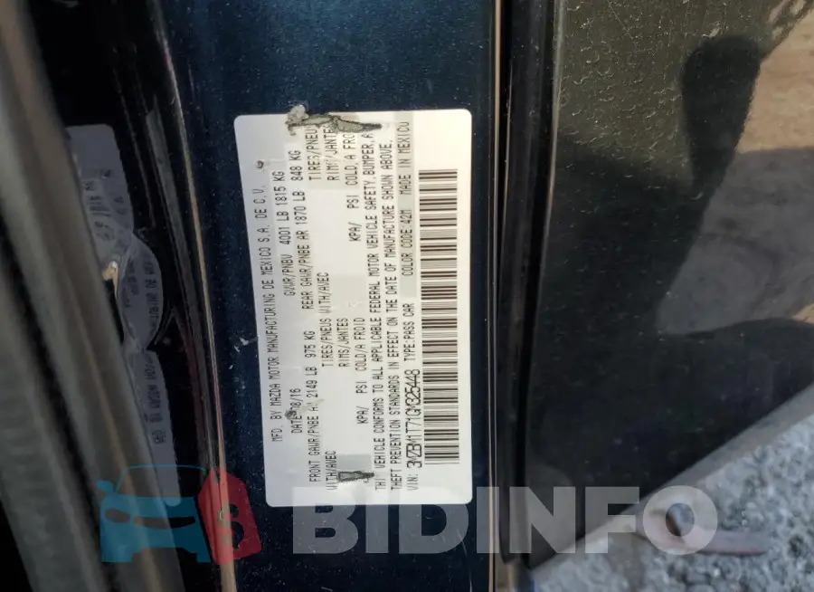 3MZBM1T71GM325448 Photo# 12