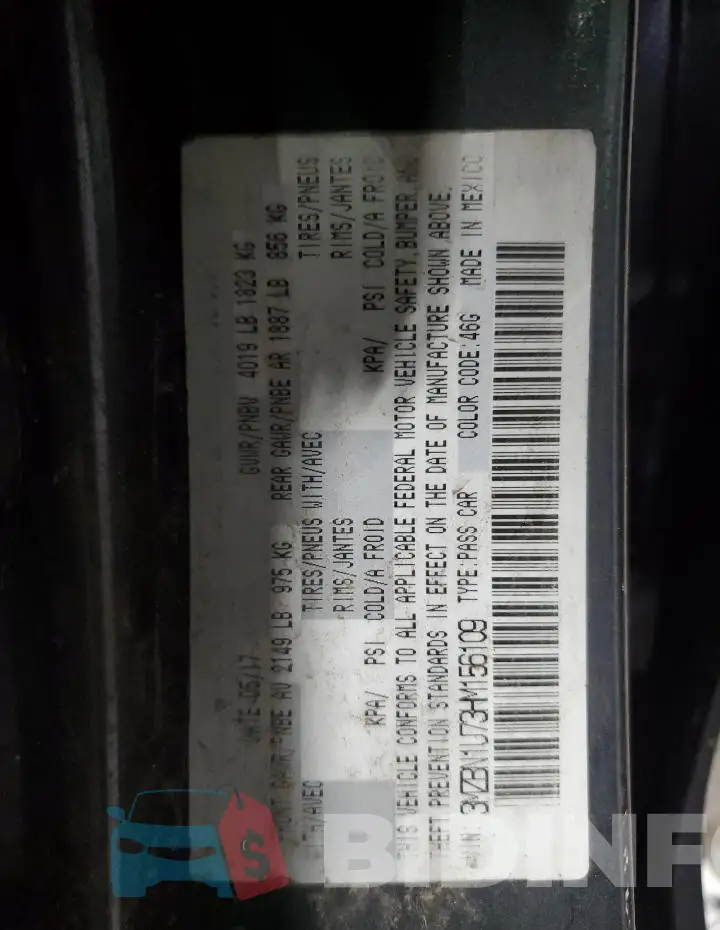 3MZBN1U73HM156109 Photo# 12