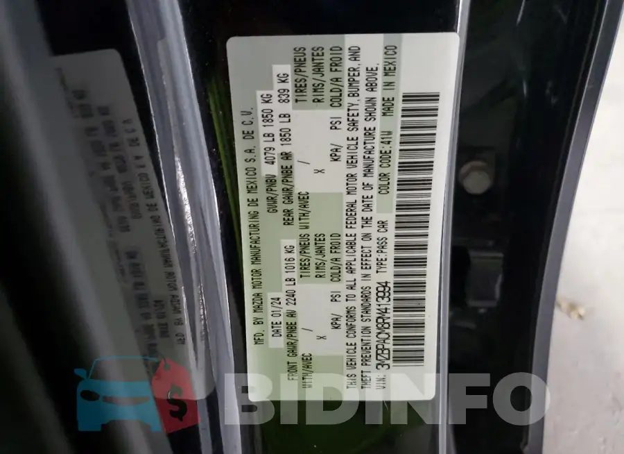 3MZBPACM8RM413994 Photo# 12
