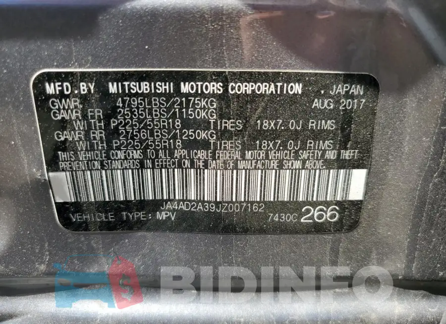 JA4AD2A39JZ007162 Photo# 13