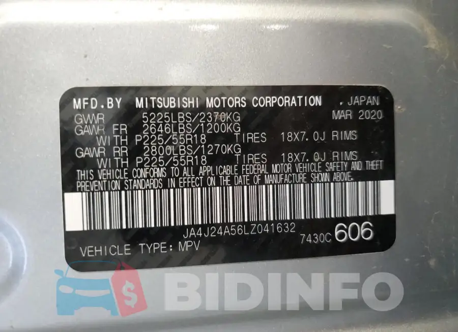 JA4J24A56LZ041632 Photo# 13