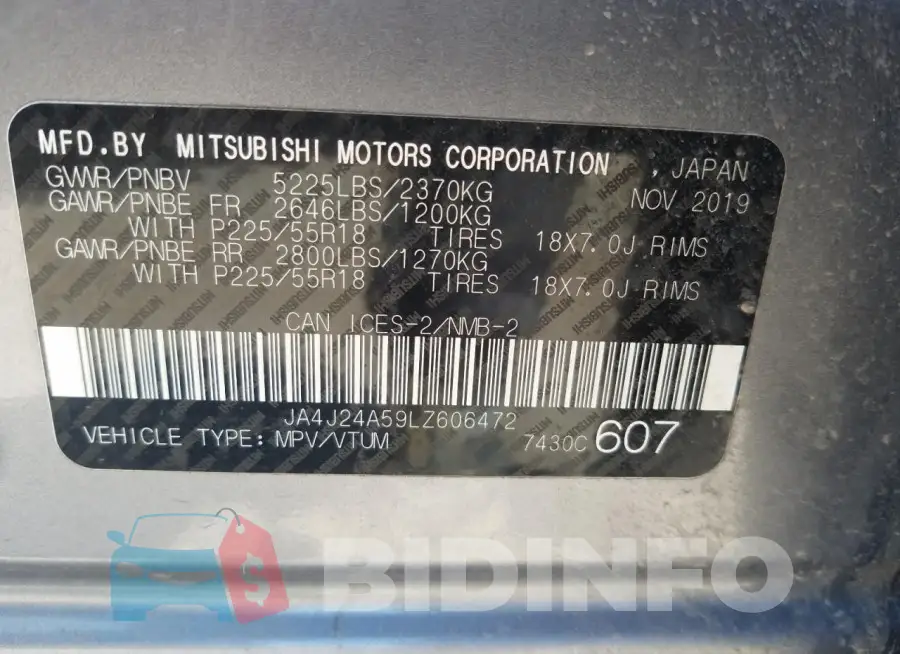 JA4J24A59LZ606472 Photo# 12
