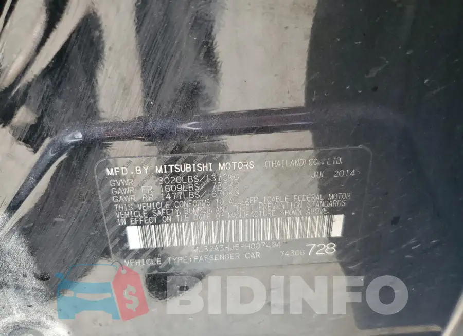 ML32A3HJ5FH007494 Photo# 12