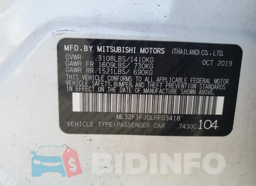 ML32F3FJ0LHF03418 Photo# 12