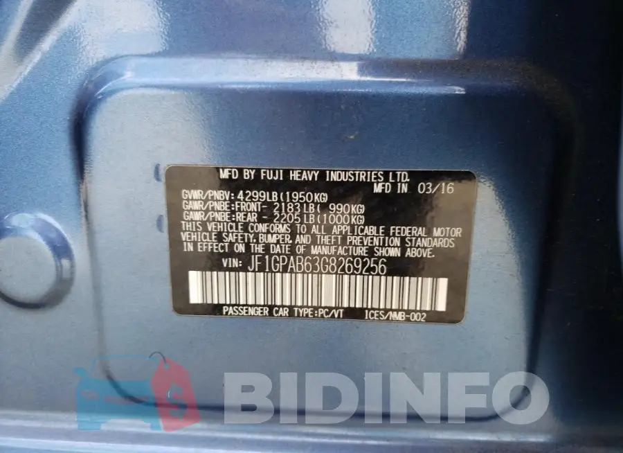 JF1GPAB63G8269256 Photo# 13