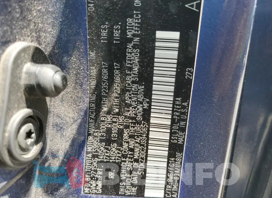 5TDKZ3DC2JS940657 Photo# 13
