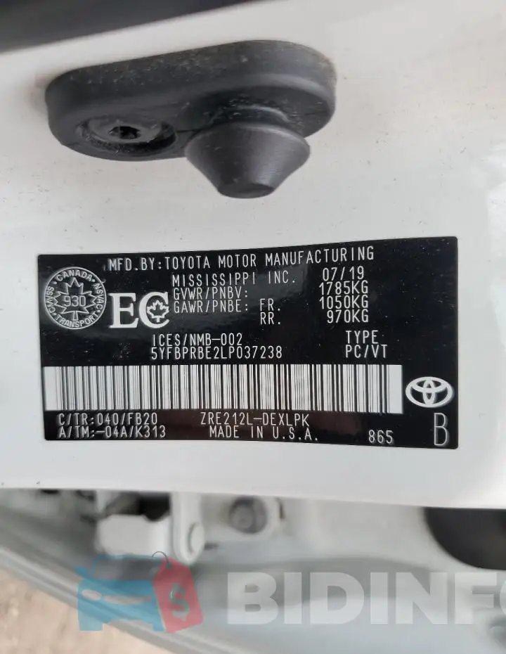 5YFBPRBE2LP037238 Photo# 13