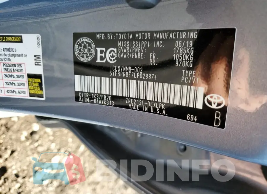 5YFBPRBE7LP028874 Photo# 13