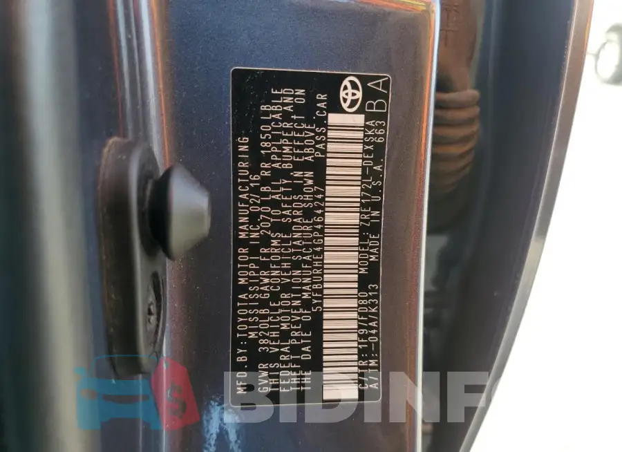 5YFBURHE4GP464247 Photo# 13