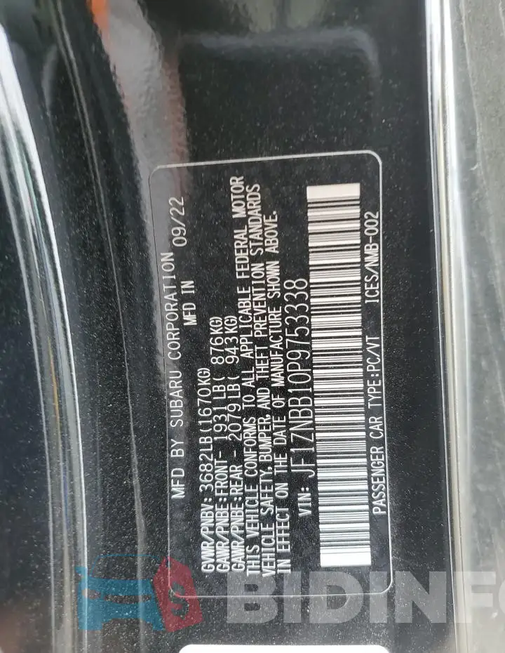 JF1ZNBB10P9753338 Photo# 12