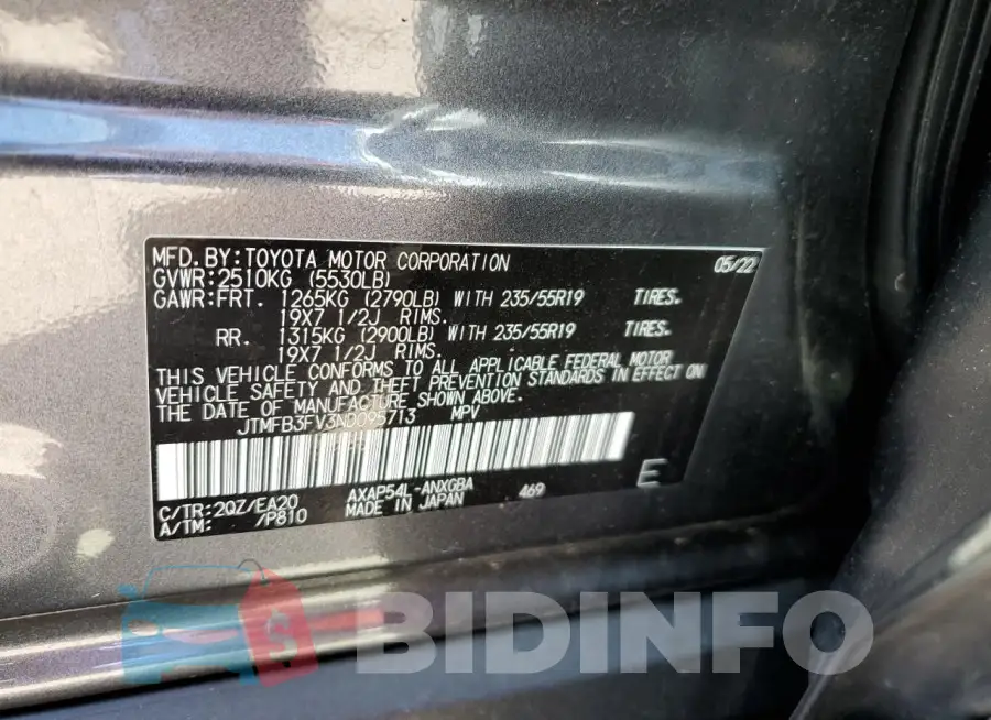 JTMFB3FV3ND095713 Photo# 12