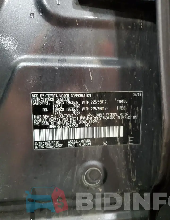 JTMRFREV7JD246231 Photo# 13