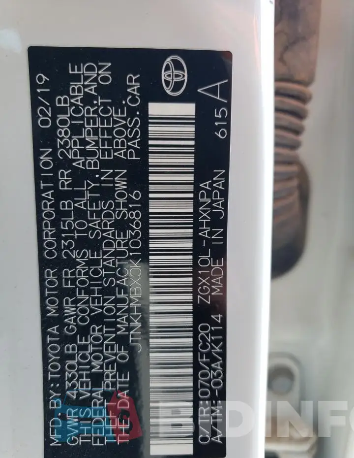 JTNKHMBX0K1036816 Photo# 13