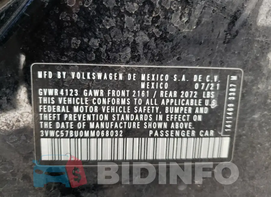 3VWC57BU0MM068032 Photo# 12