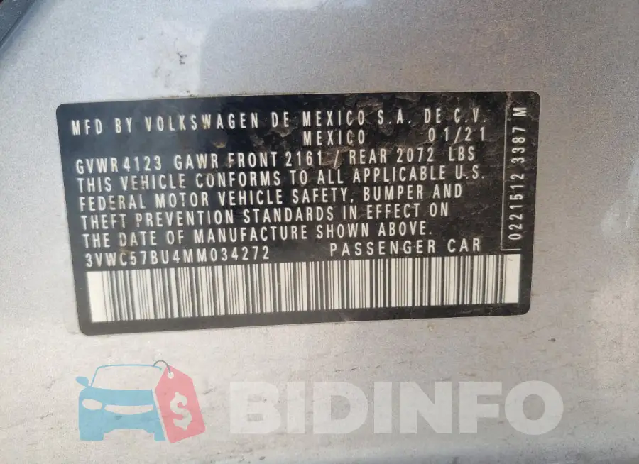 3VWC57BU4MM034272 Photo# 12