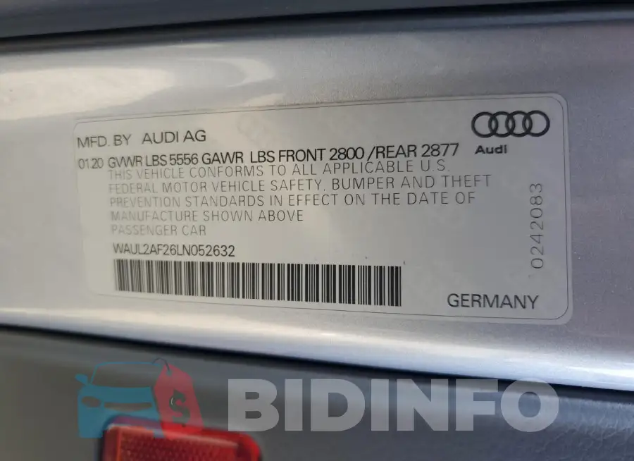 WAUL2AF26LN052632 Photo# 12