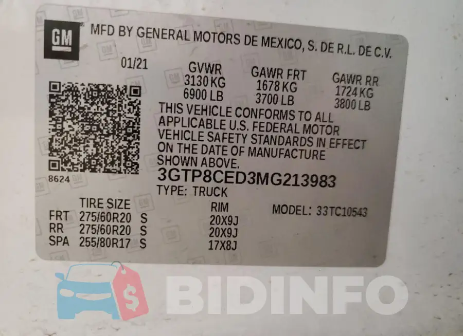 3GTP8CED3MG213983 Photo# 12