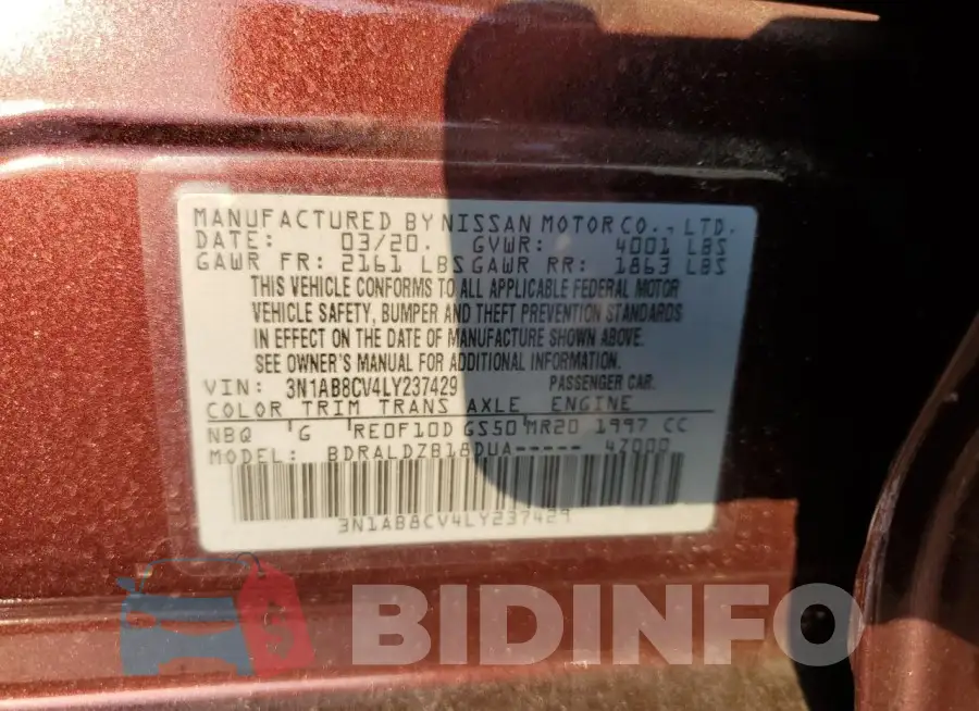 3N1AB8CV4LY237429 Photo# 12