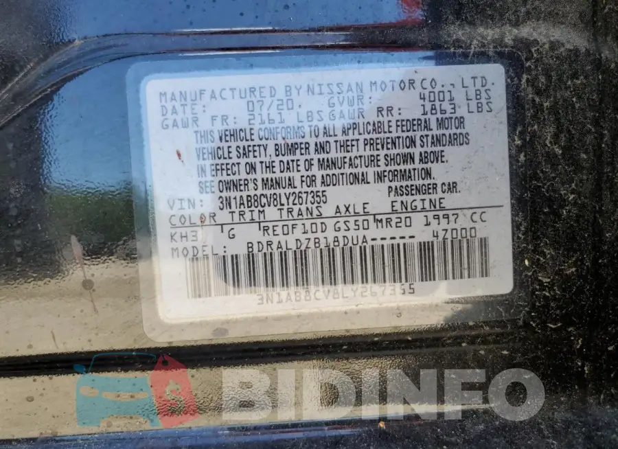 3N1AB8CV8LY267355 Photo# 12